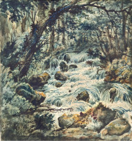 Картина Водопад, художник Валентин Фельдман - продано Картина Водопад, художник Валентин Фельдман - продано