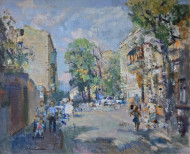 Картина Одесский переулок, Художник Владимир Литвиненко Картина Одесский переулок, Художник Владимир Литвиненко