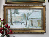 Картина Зимний пейзаж, художник Гавдзинский Альбин Картина Зимний пейзаж, художник Гавдзинский Альбин