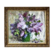 Картина Сирень в зеленом видре, художник Тишецкий Валентин Картина Сирень в зеленом видре, художник Тишецкий Валентин