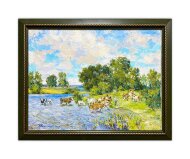 Картина У пруда, художник Тишецкий Валентин Картина У пруда, художник Тишецкий Валентин